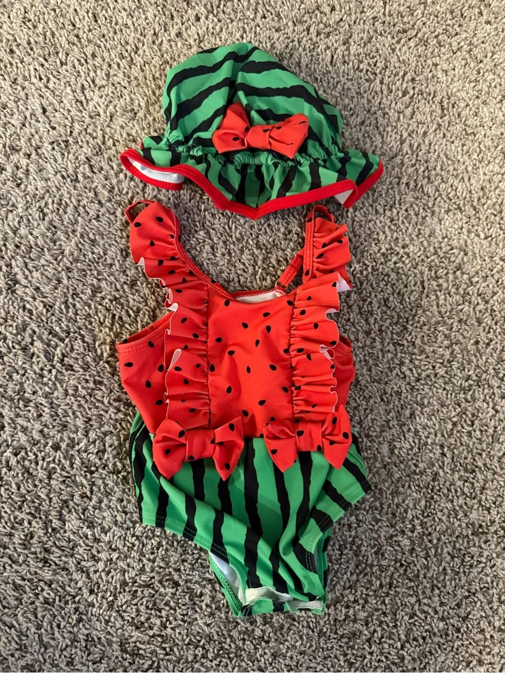 🍉 Baby Girl’s Swimsuit & Hat 🍉